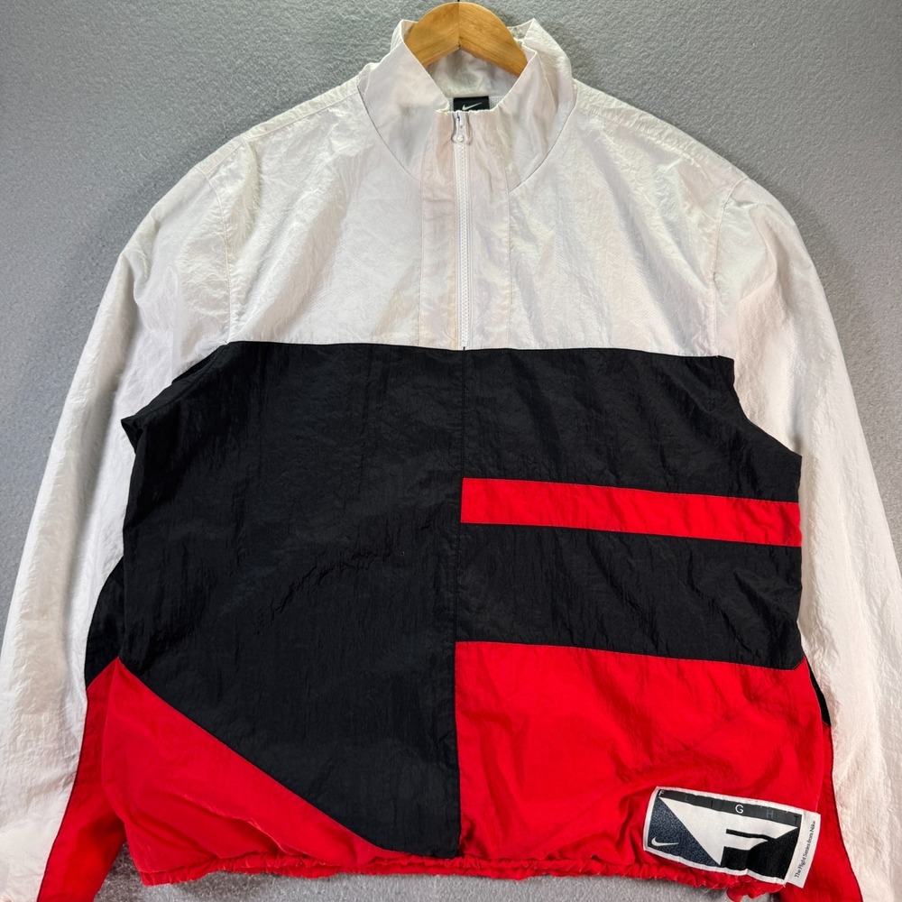 Nike Fight Series Windbreaker Jacket Men Large Multicolor Quarter Zip Sportswear